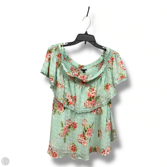 Top Short Sleeve By Torrid In Floral Print, Size: Xl
