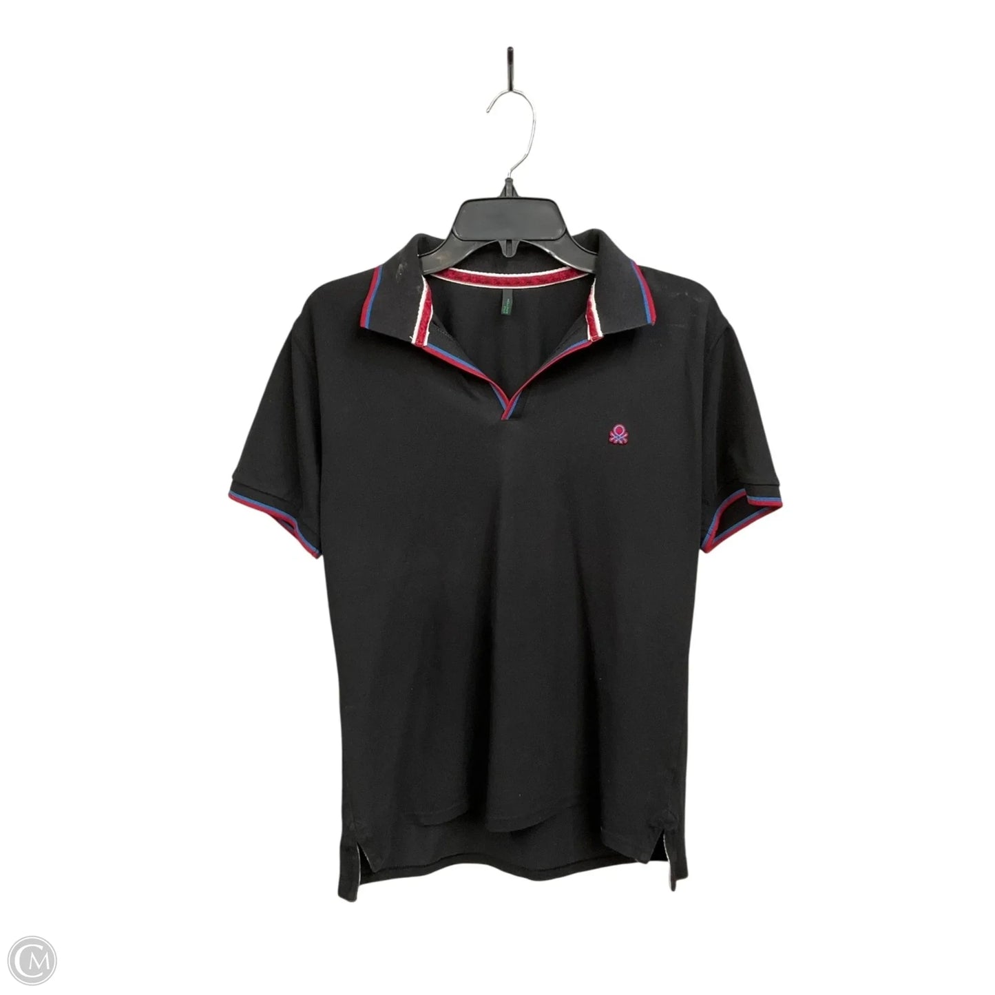 Top Short Sleeve By Benetton In Black, Size: M