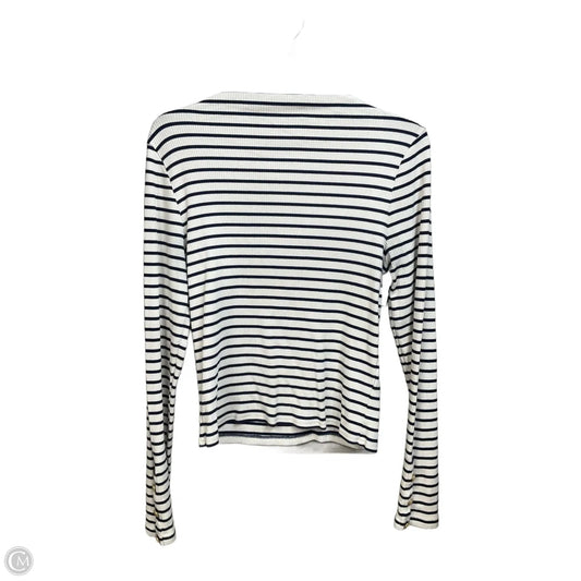 Top Long Sleeve By J. Crew In Striped Pattern, Size: L