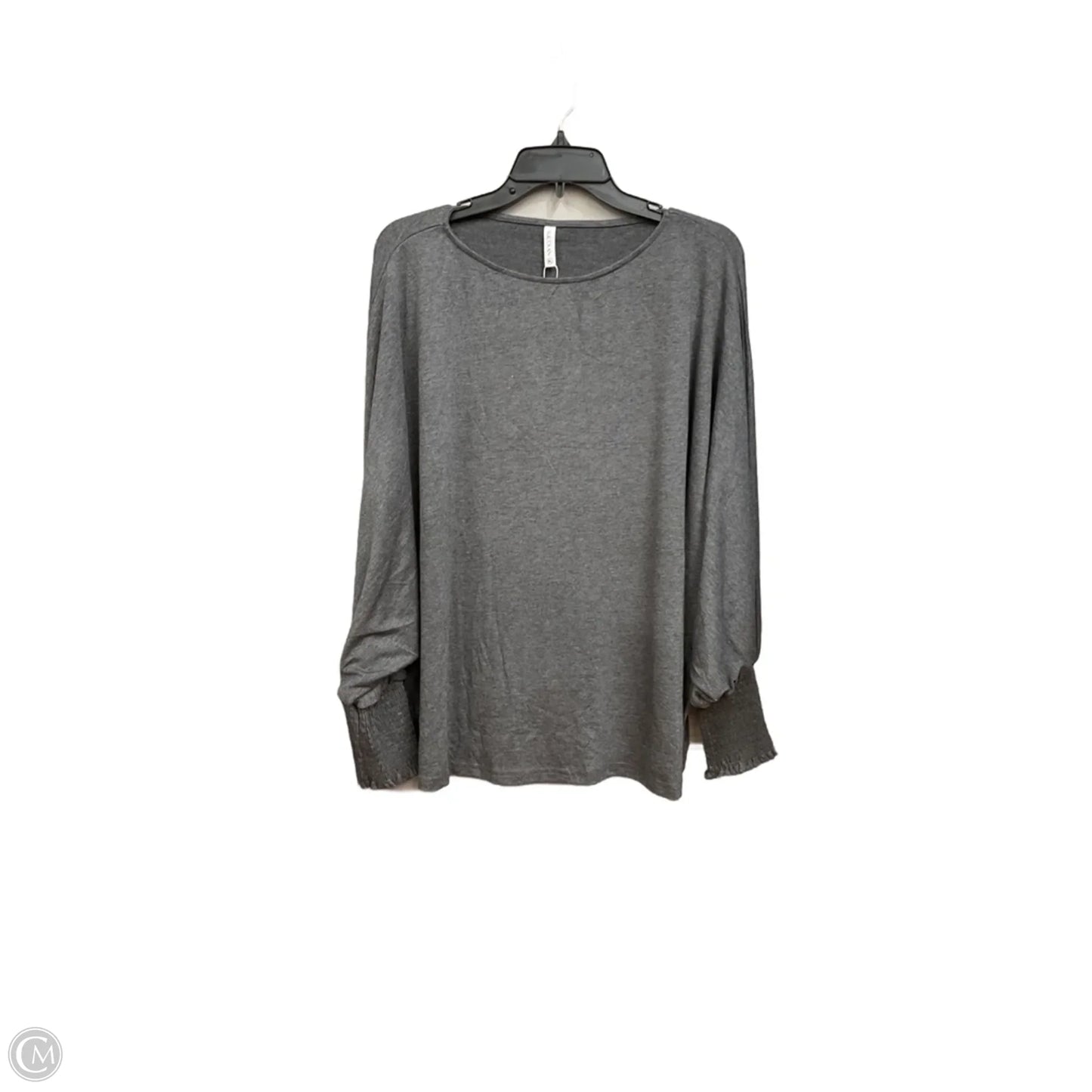 Top Long Sleeve By Clothes Mentor In Grey, Size: Xl