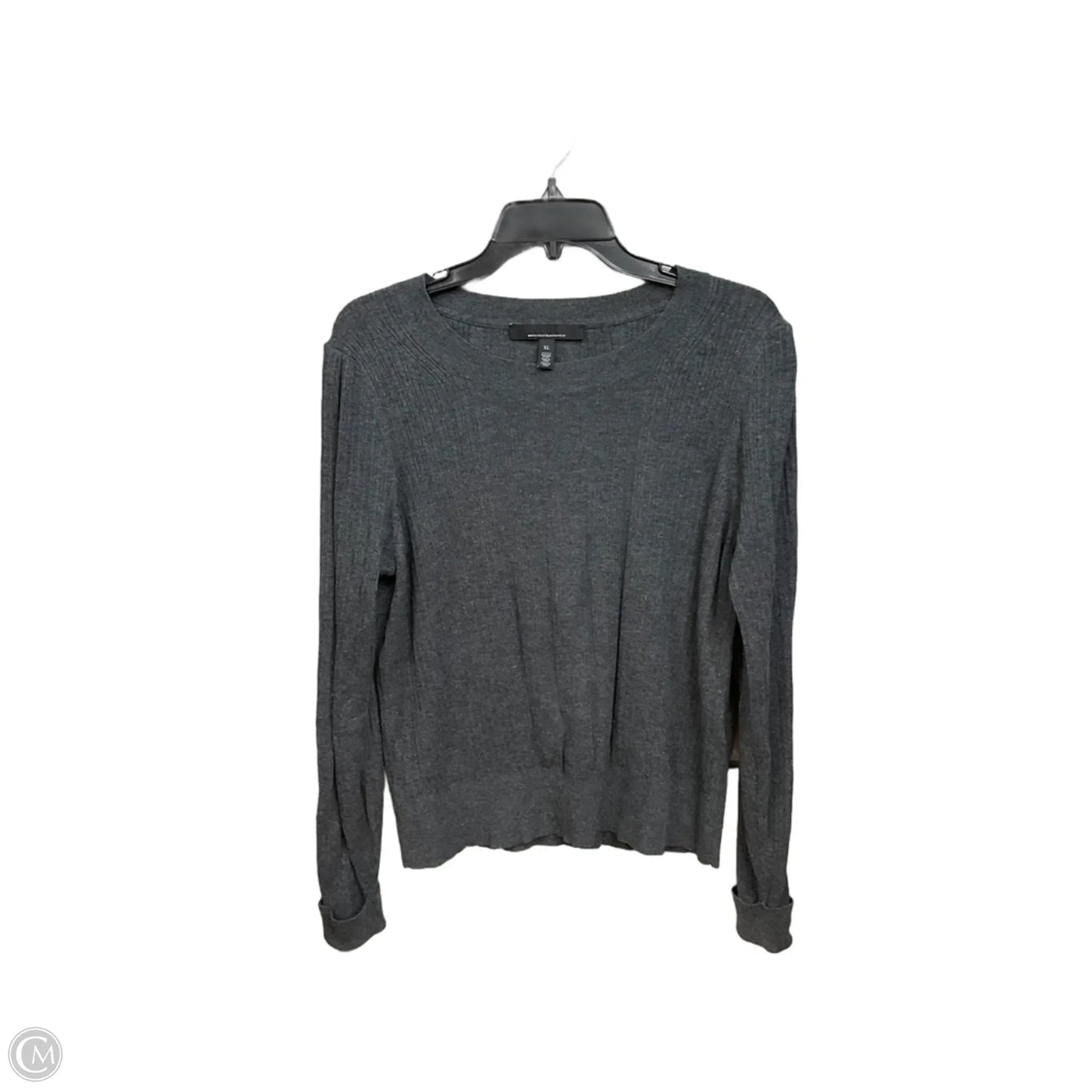 Top Long Sleeve By White House Black Market In Grey, Size: Xl