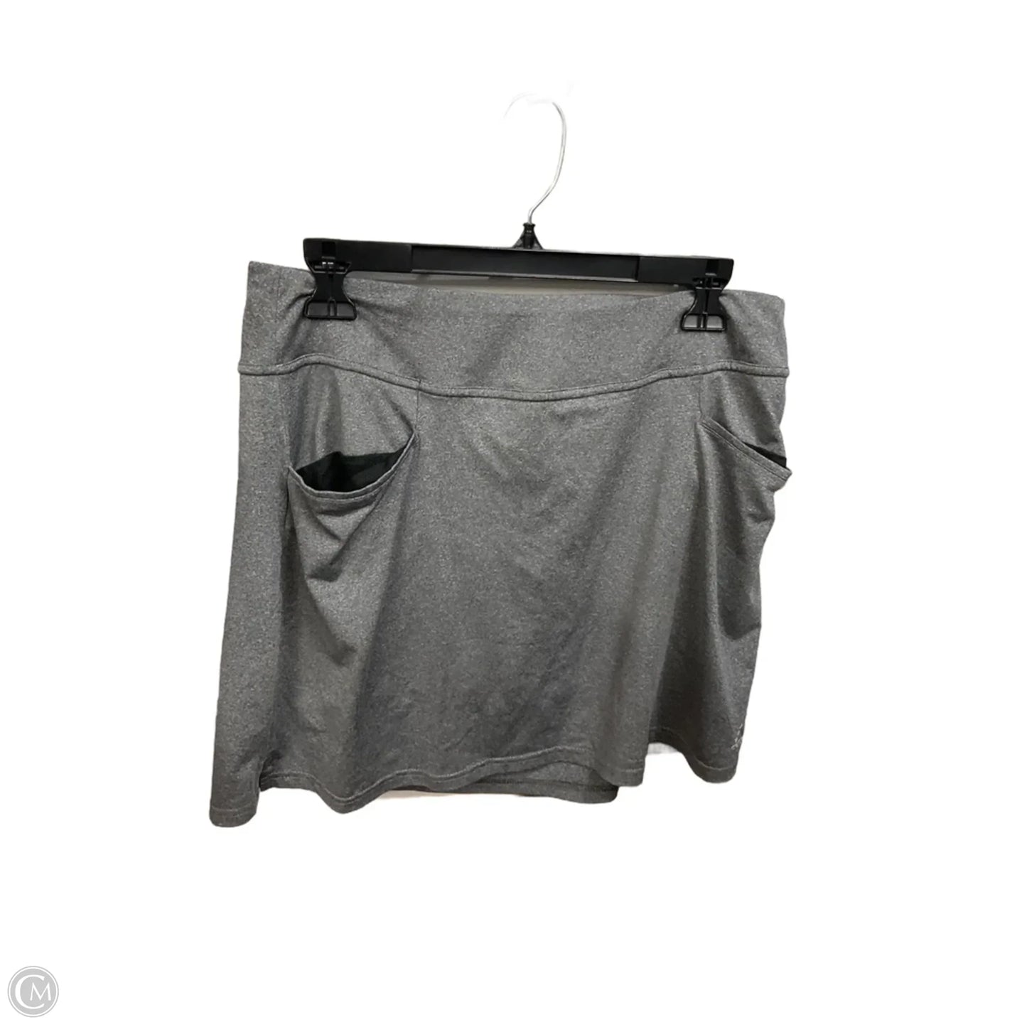 Athletic Skort By Adidas In Grey, Size: M