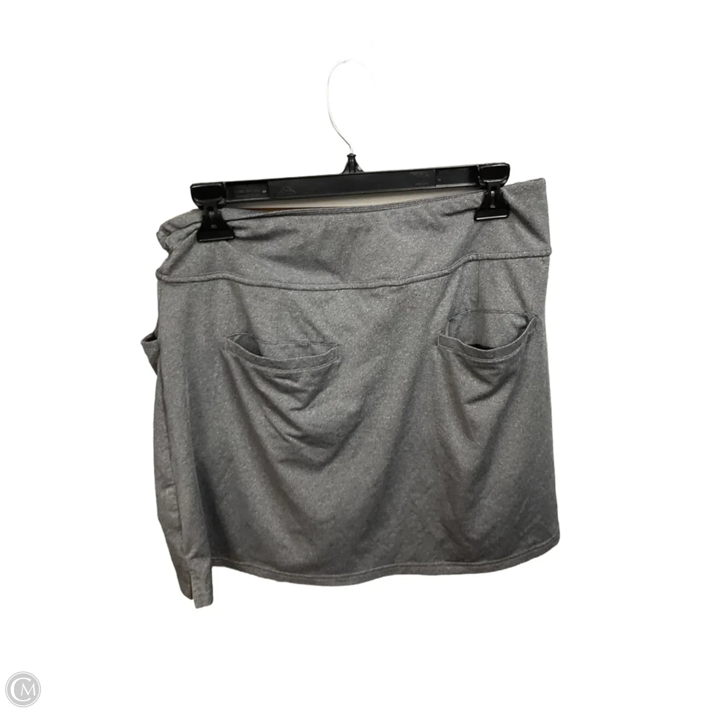 Athletic Skort By Adidas In Grey, Size: M