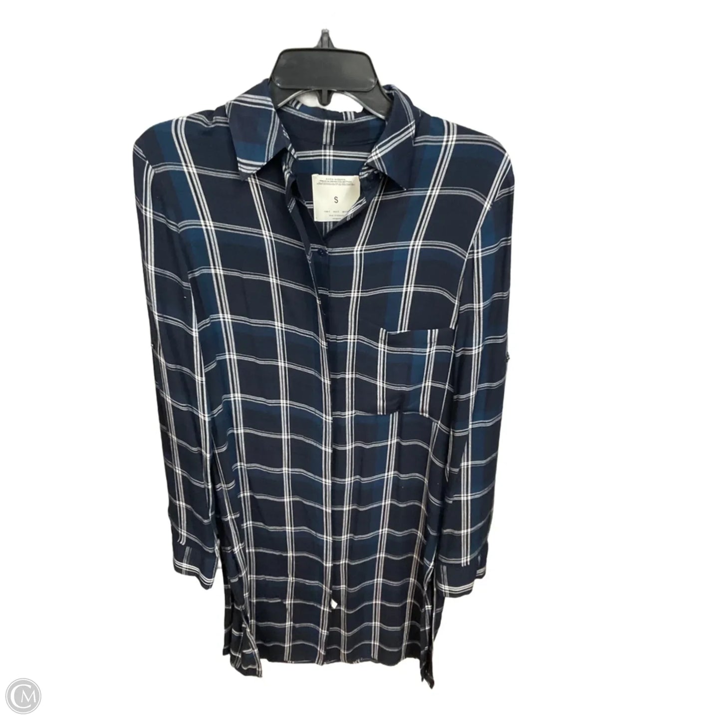 Dress Casual Short By Zara Women In Plaid Pattern, Size: S