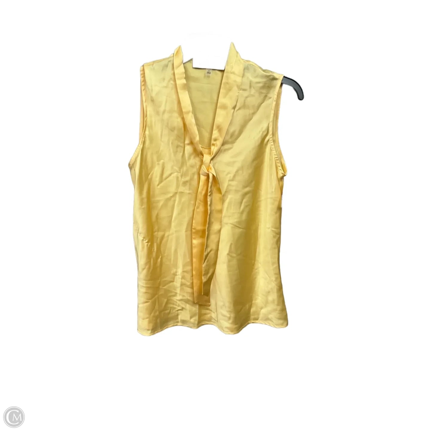 Top Sleeveless By Kasper In Yellow, Size: S