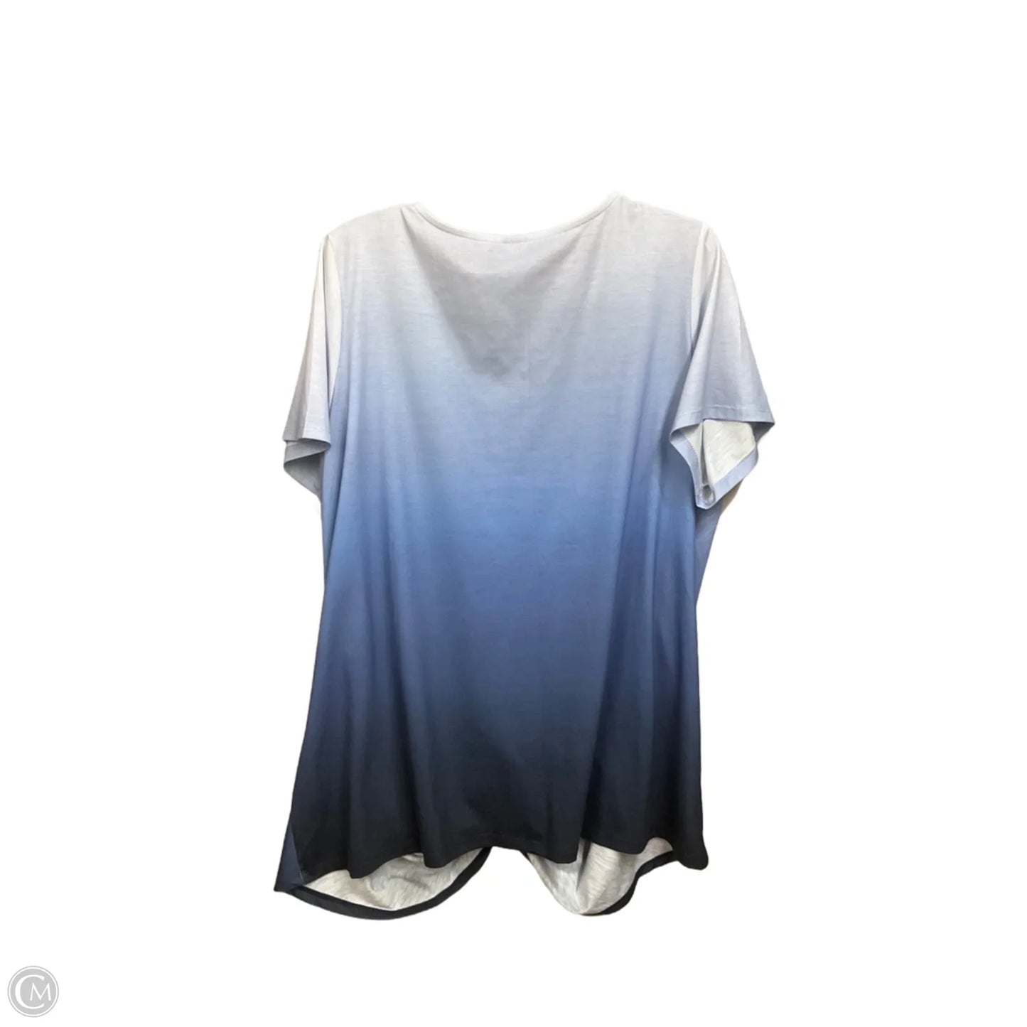 Top Short Sleeve By Clothes Mentor In Ombre Print, Size: Xxl