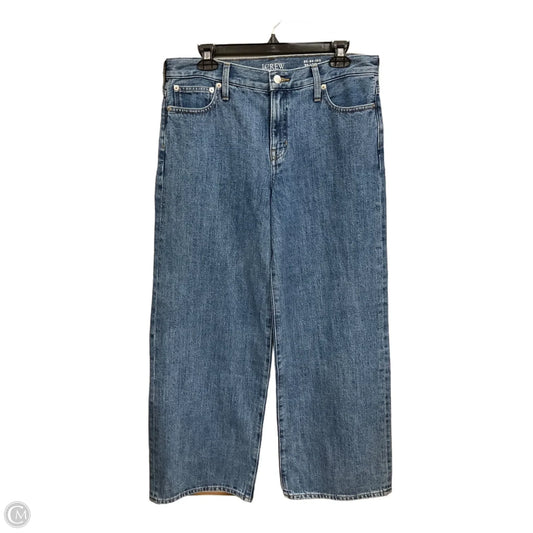 Jeans Wide Leg By J. Crew In Blue Denim, Size: 4