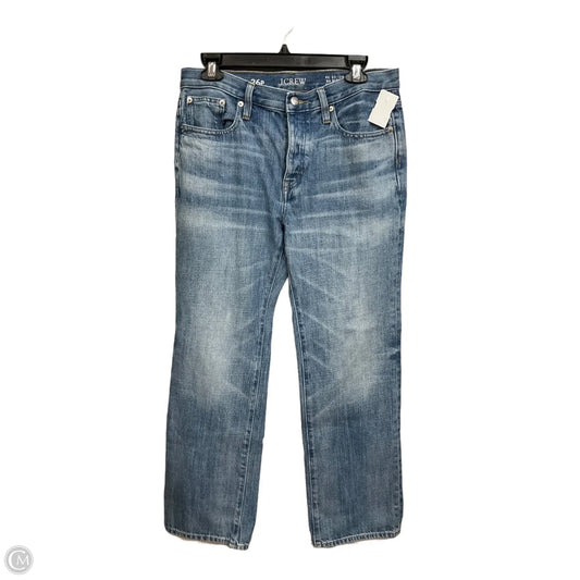 Jeans Straight By J. Crew In Blue Denim, Size: 2