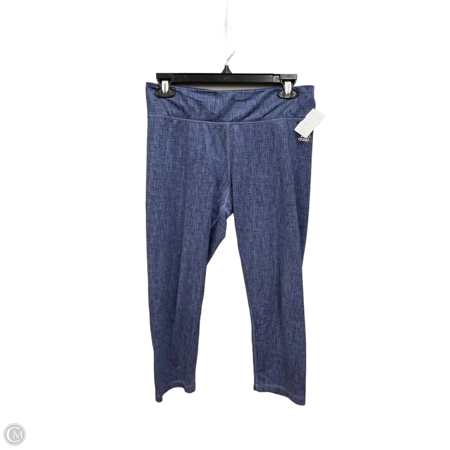 Athletic Leggings By Adidas In Blue, Size: M