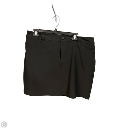 Skort By Eddie Bauer In Black, Size: 14