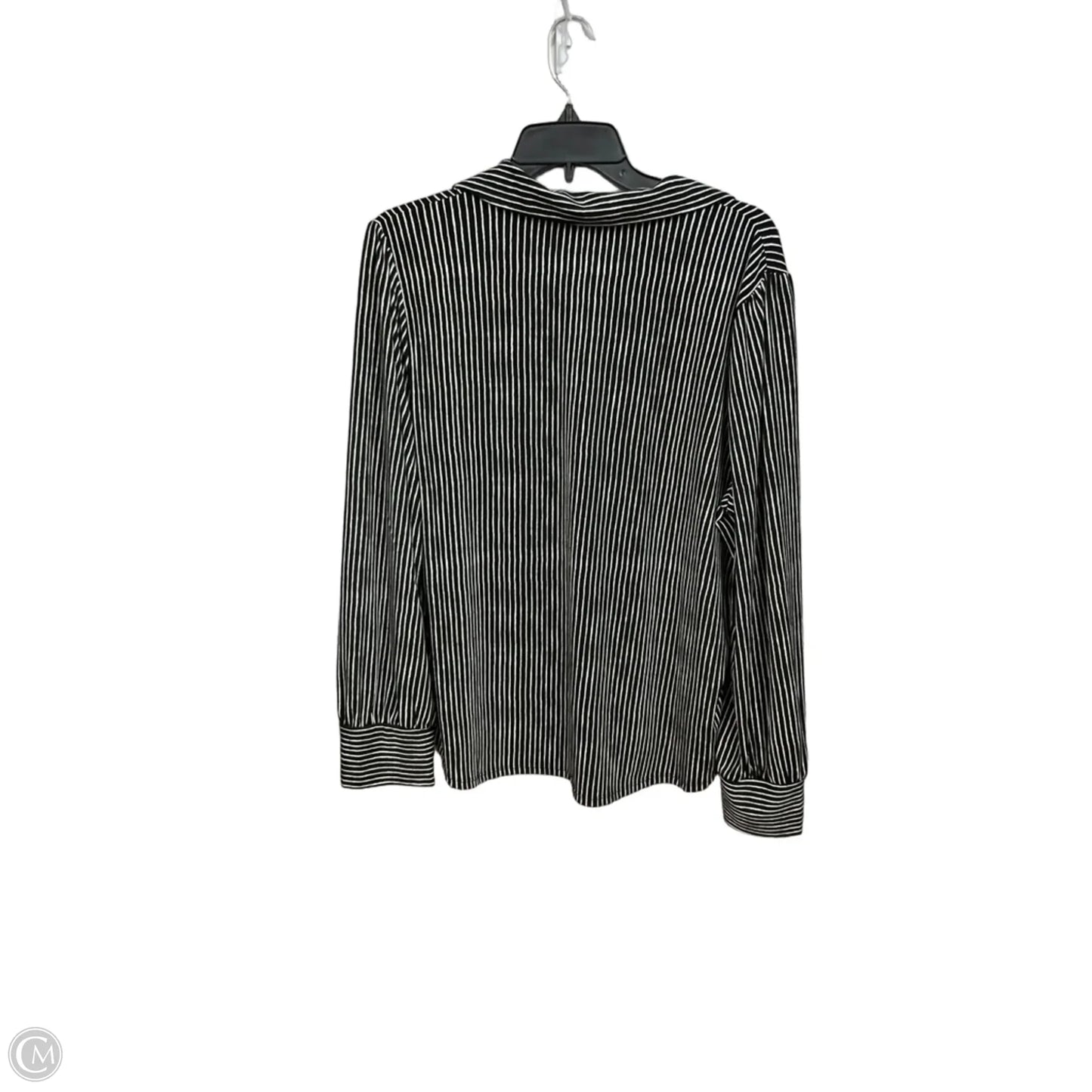 Top Long Sleeve By Adrianna Papell In Striped Pattern, Size: Xl