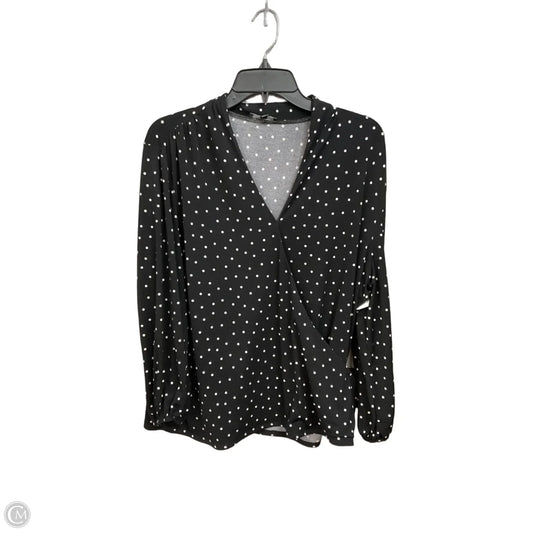 Top Long Sleeve By Adrianna Papell In Polkadot Pattern, Size: Xl