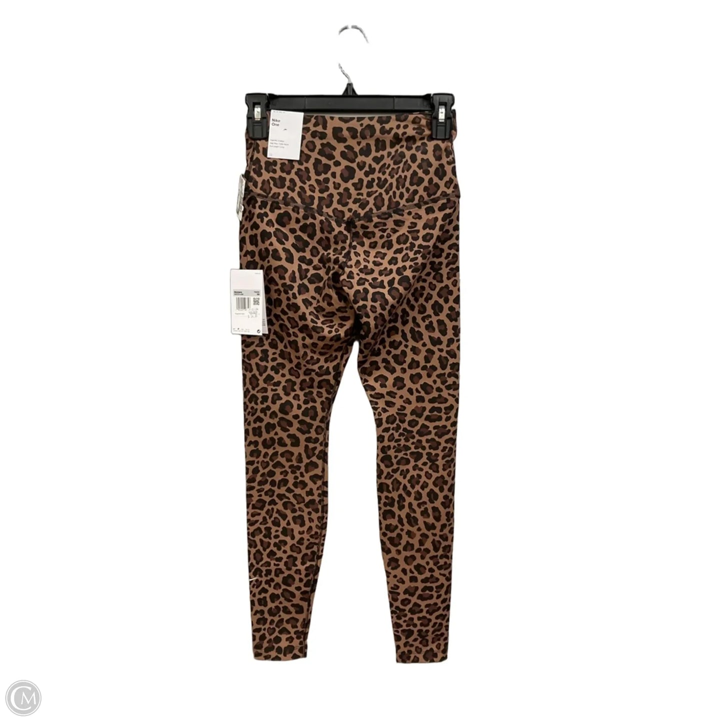 Athletic Leggings By Nike Apparel In Animal Print, Size: Xs