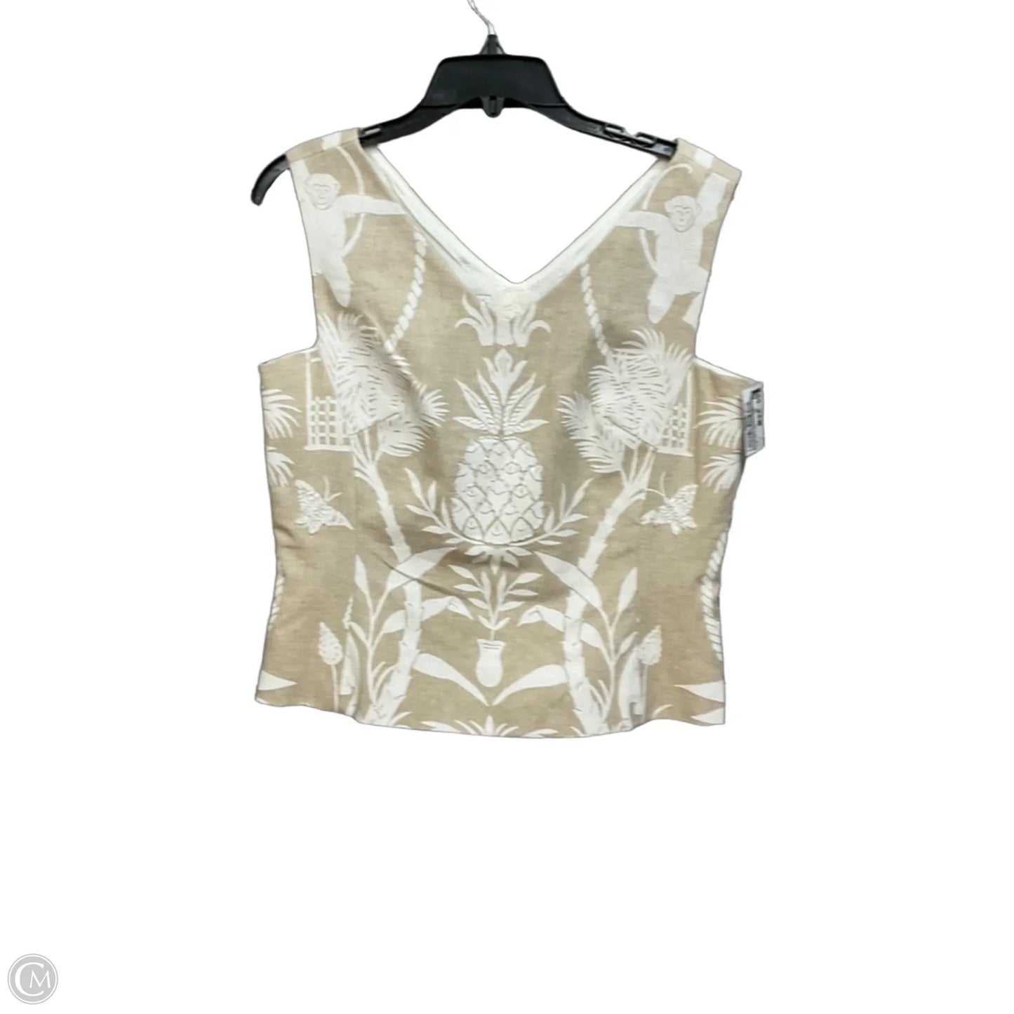 Skirt Set 2pc By Maggy London In Tropical Print, Size: M