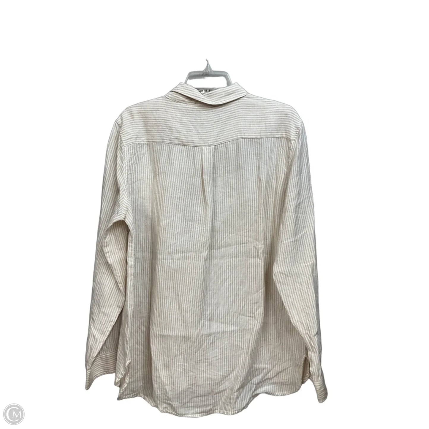 Blouse Long Sleeve By Tommy Hilfiger In Striped Pattern, Size: Xl