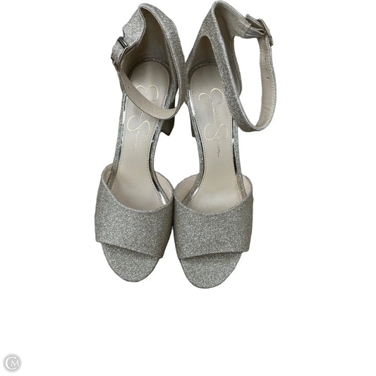 Shoes Heels Block By Jessica Simpson In Gold, Size: 8.5