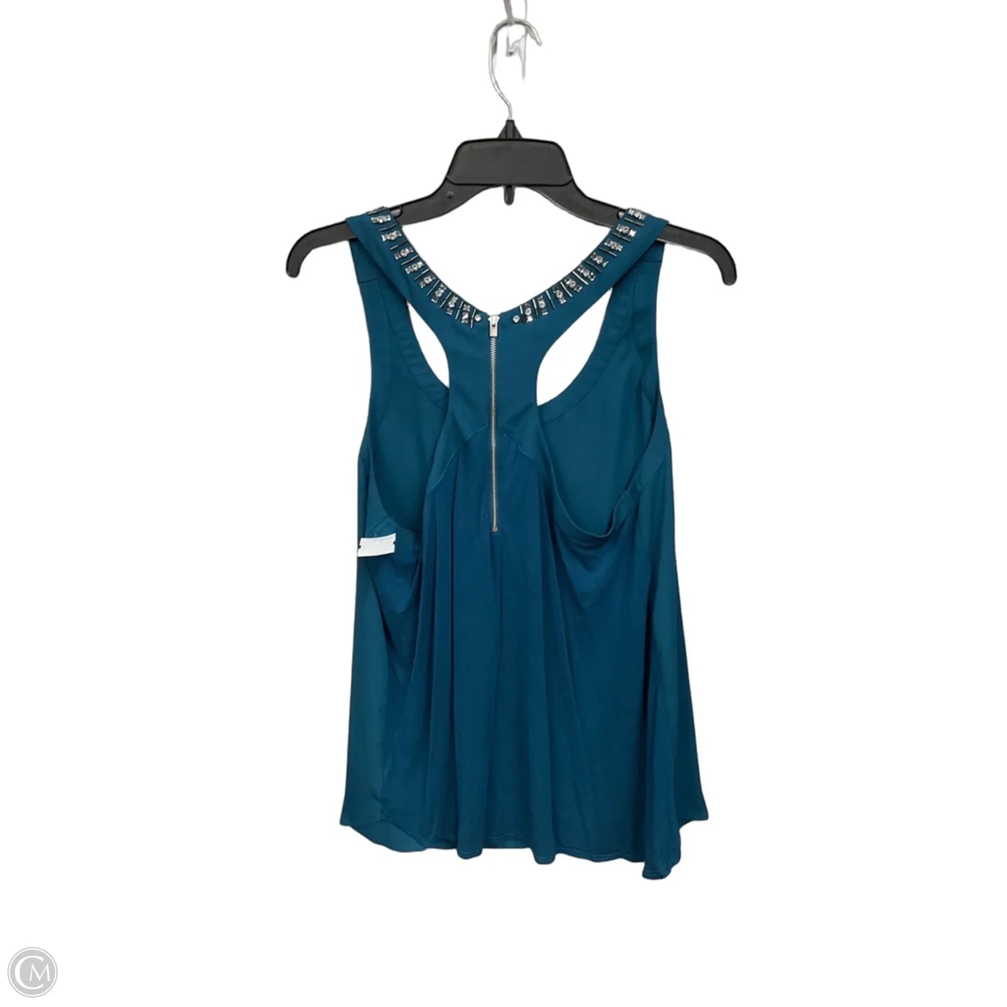 Top Sleeveless By Express In Teal, Size: L