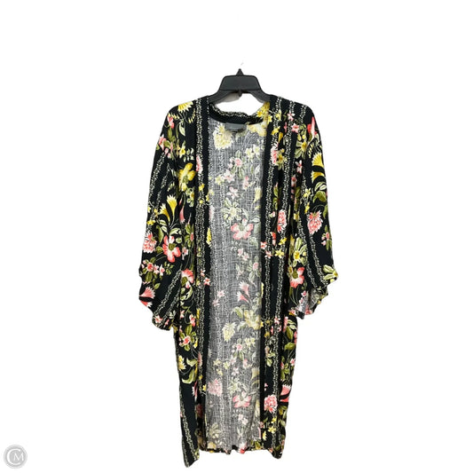 Kimono By Anthropologie In Floral Print, Size: Osfm