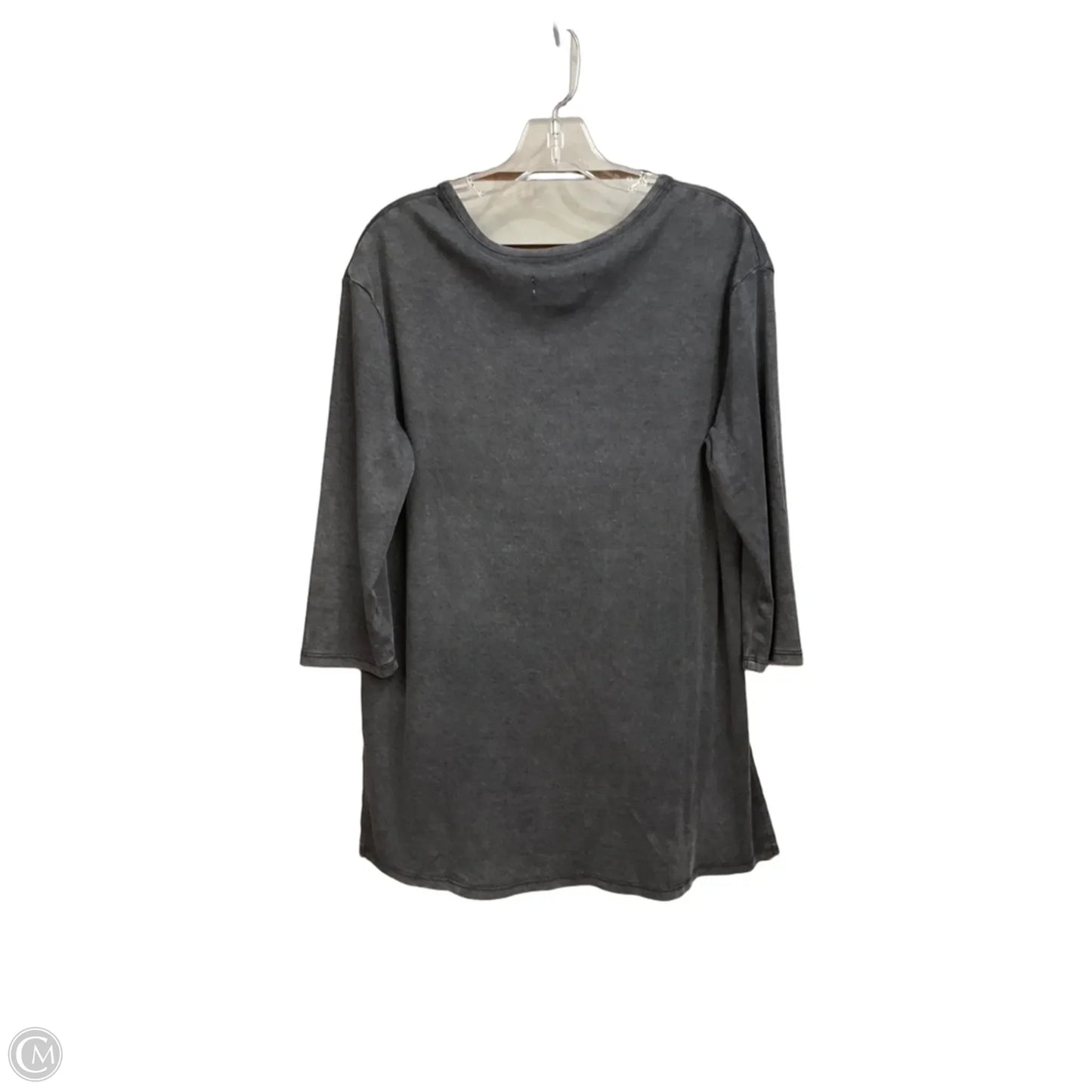 Tunic 3/4 Sleeve By Koolaburra By Ugg In Grey, Size: S