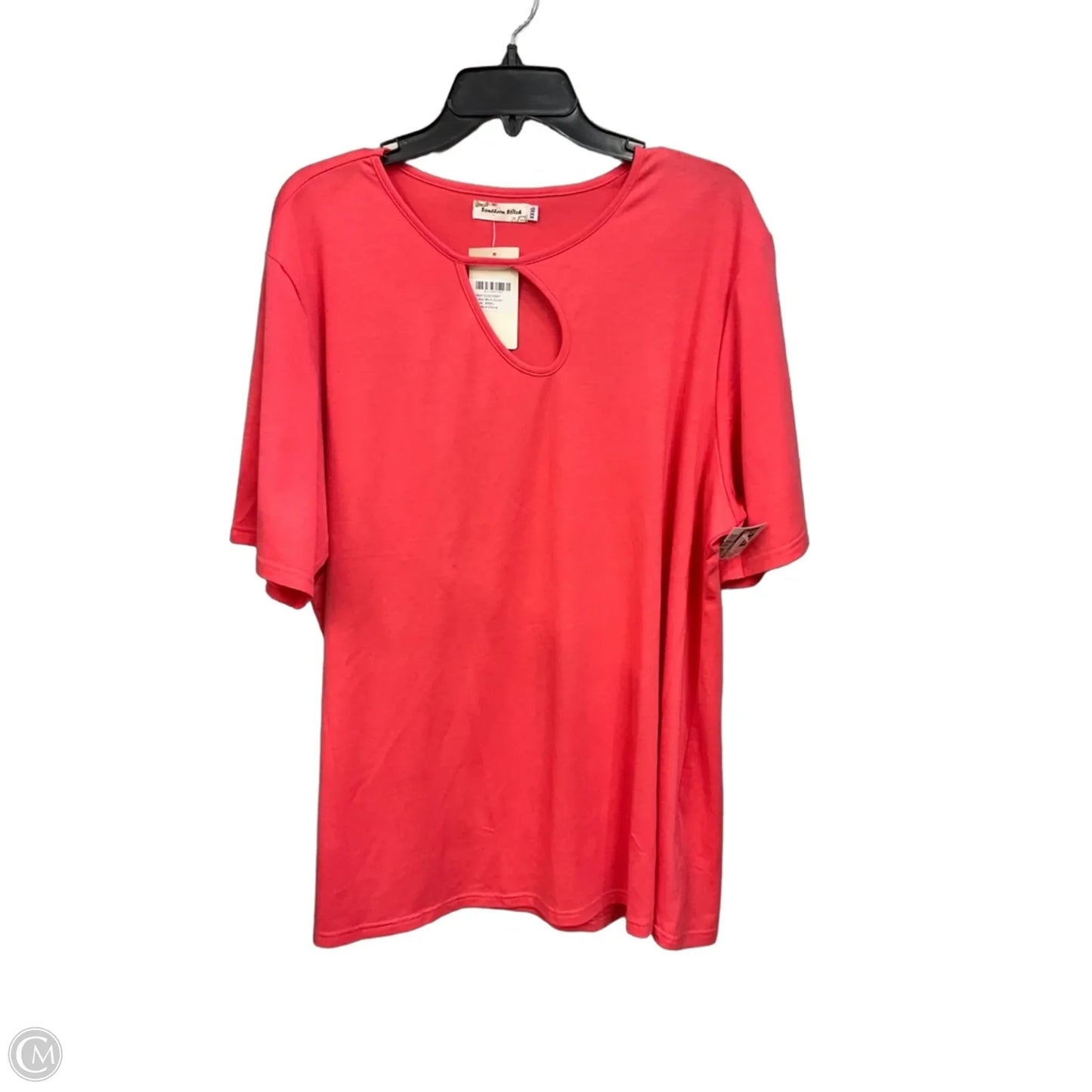 Top Short Sleeve By Southern Stitch In Coral, Size: 3x
