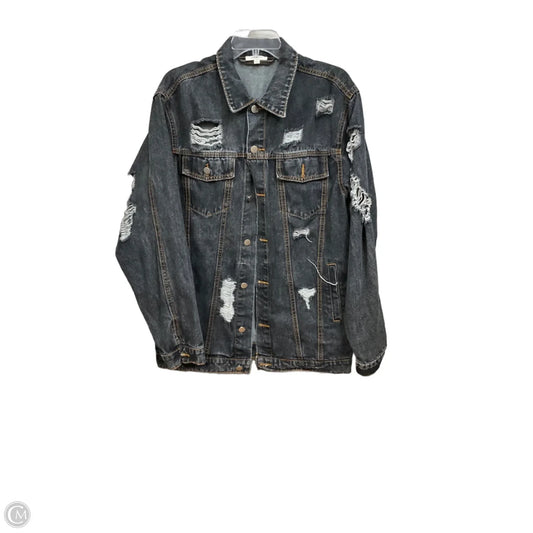 Jacket Denim By Umgee In Grey Denim, Size: L