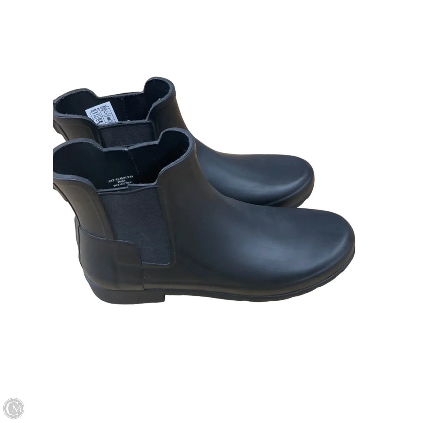 Boots Rain By Hunter In Black, Size: 9