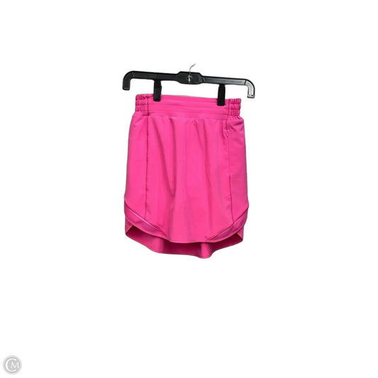 Athletic Skort By Lululemon In Pink, Size: Xs