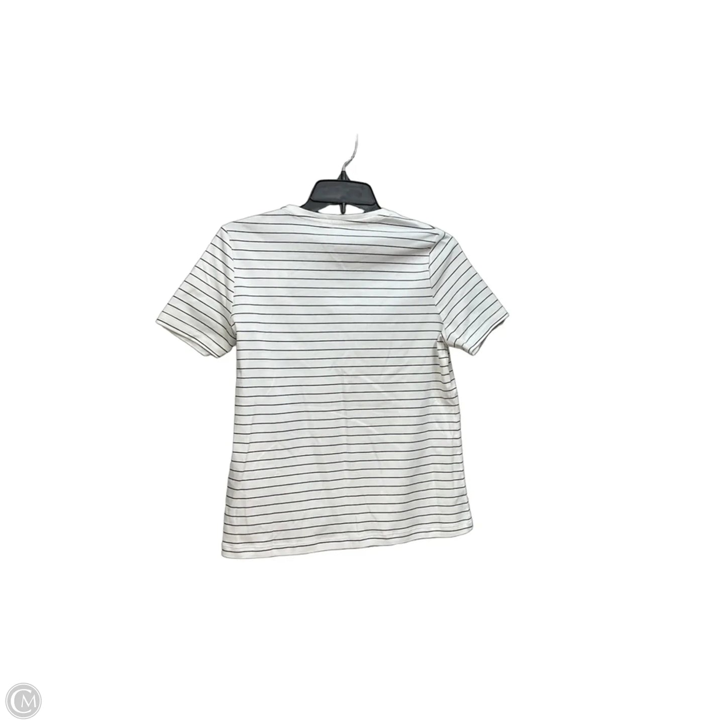 Top Short Sleeve By Banana Republic In Striped Pattern, Size: S