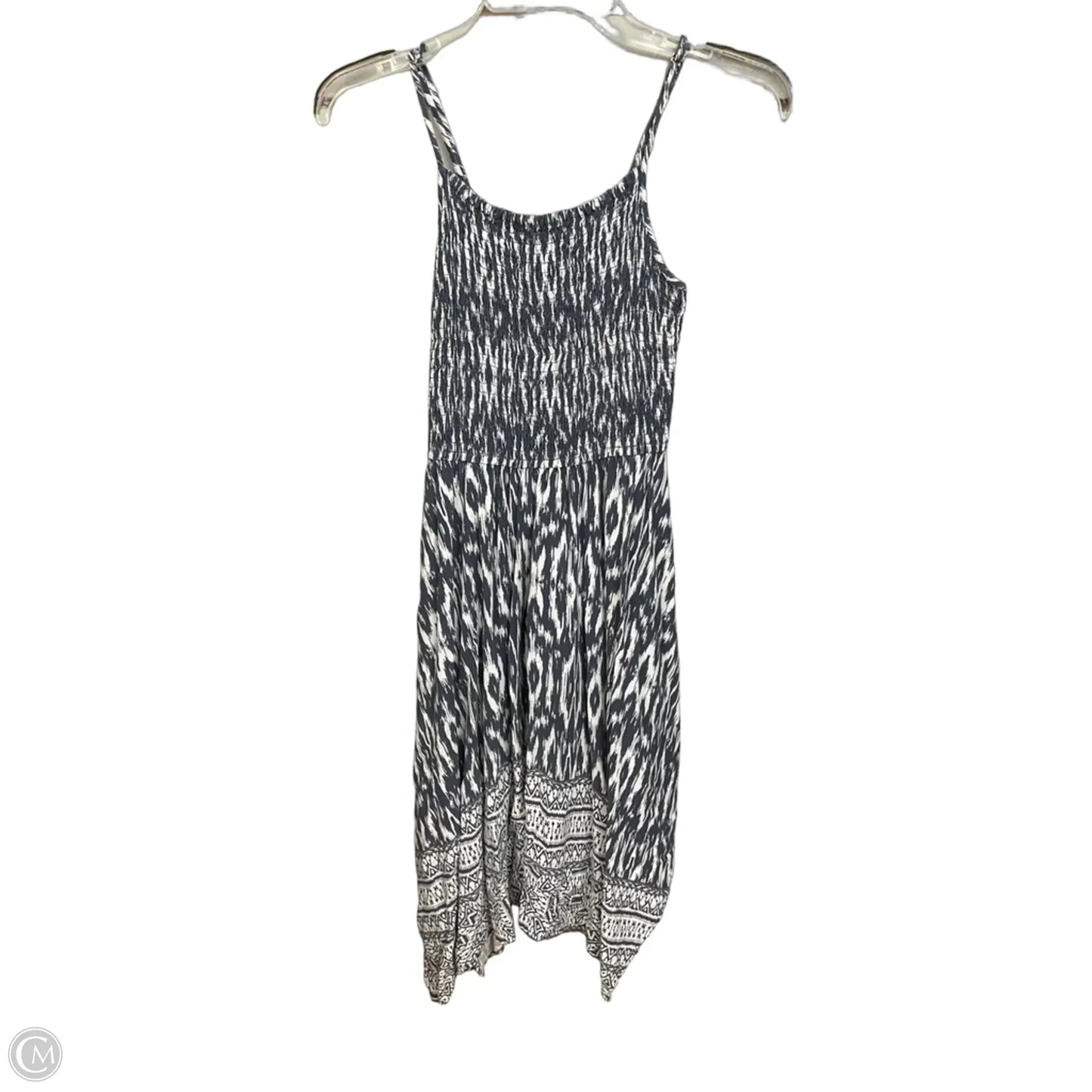 Dress Casual Short By Japna In Grey & White, Size: S