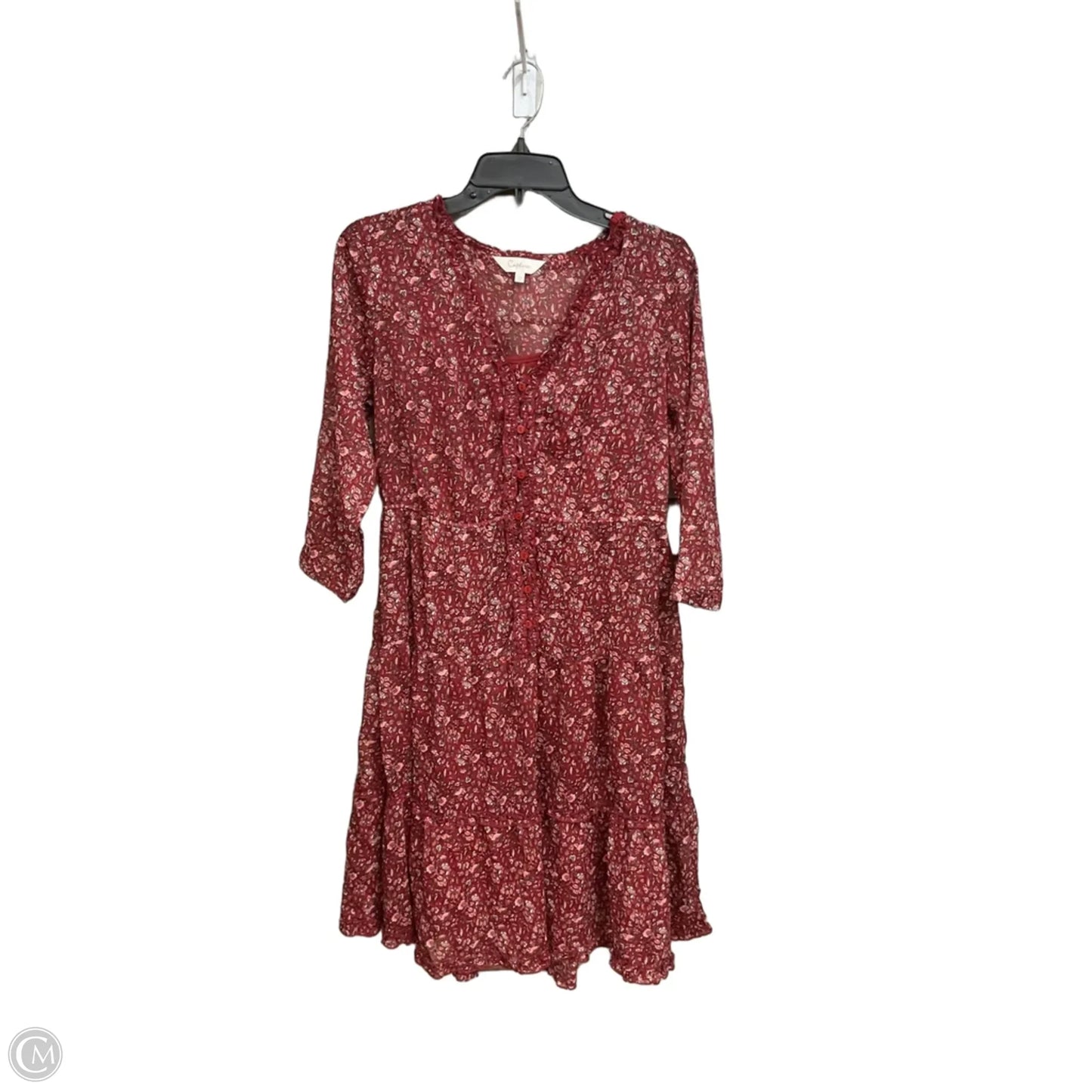 Dress Casual Short By Clothes Mentor In Floral Print, Size: L