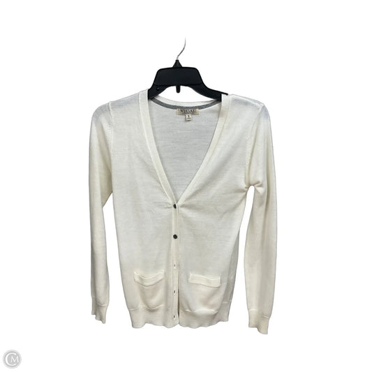 Cardigan By Clothes Mentor In Cream, Size: S
