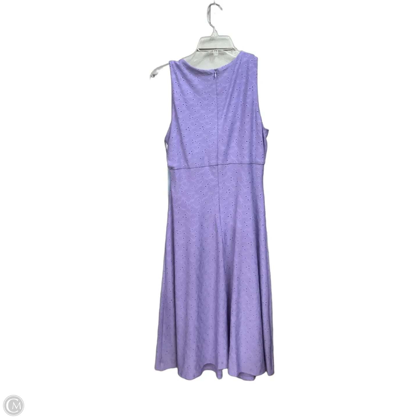 Dress Casual Midi By London Times In Purple, Size: S