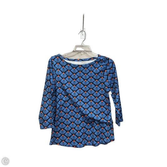 Top 3/4 Sleeve By Charter Club In Multi-colored, Size: S