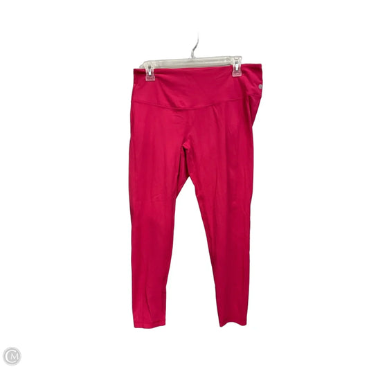 Athletic Leggings By Zella In Pink, Size: L