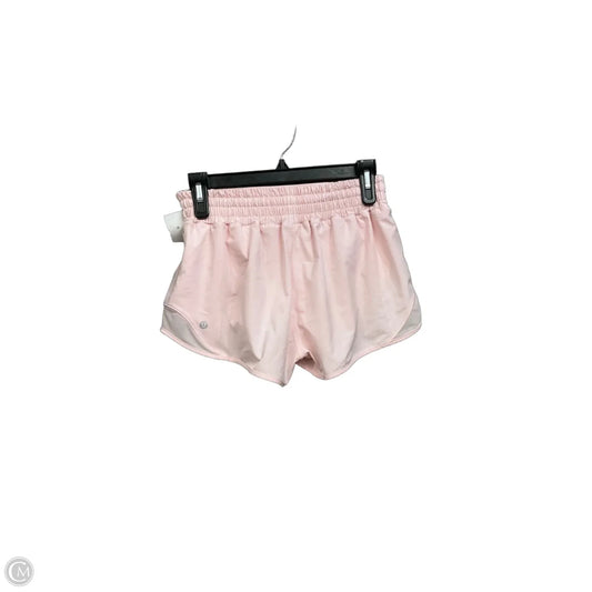Athletic Shorts By Lululemon In Pink, Size: 6