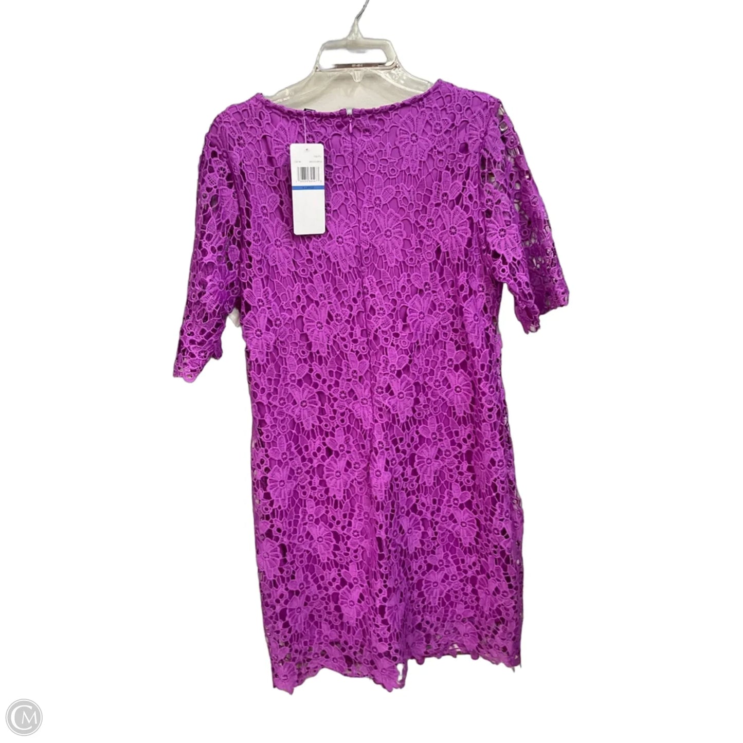 Dress Casual Short By Nina Leonard In Purple, Size: Xl