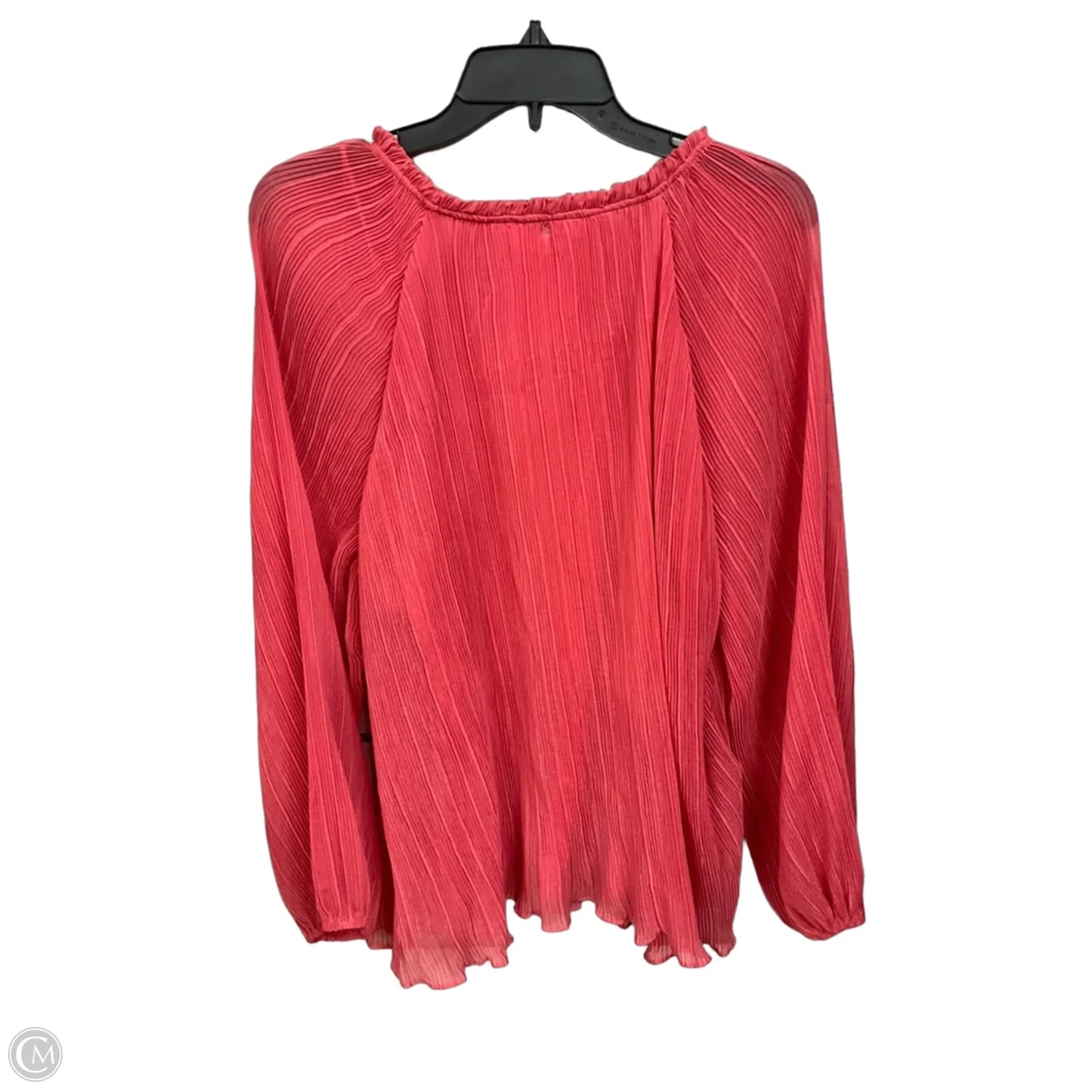 Top Long Sleeve By Lc Lauren Conrad In Coral, Size: L