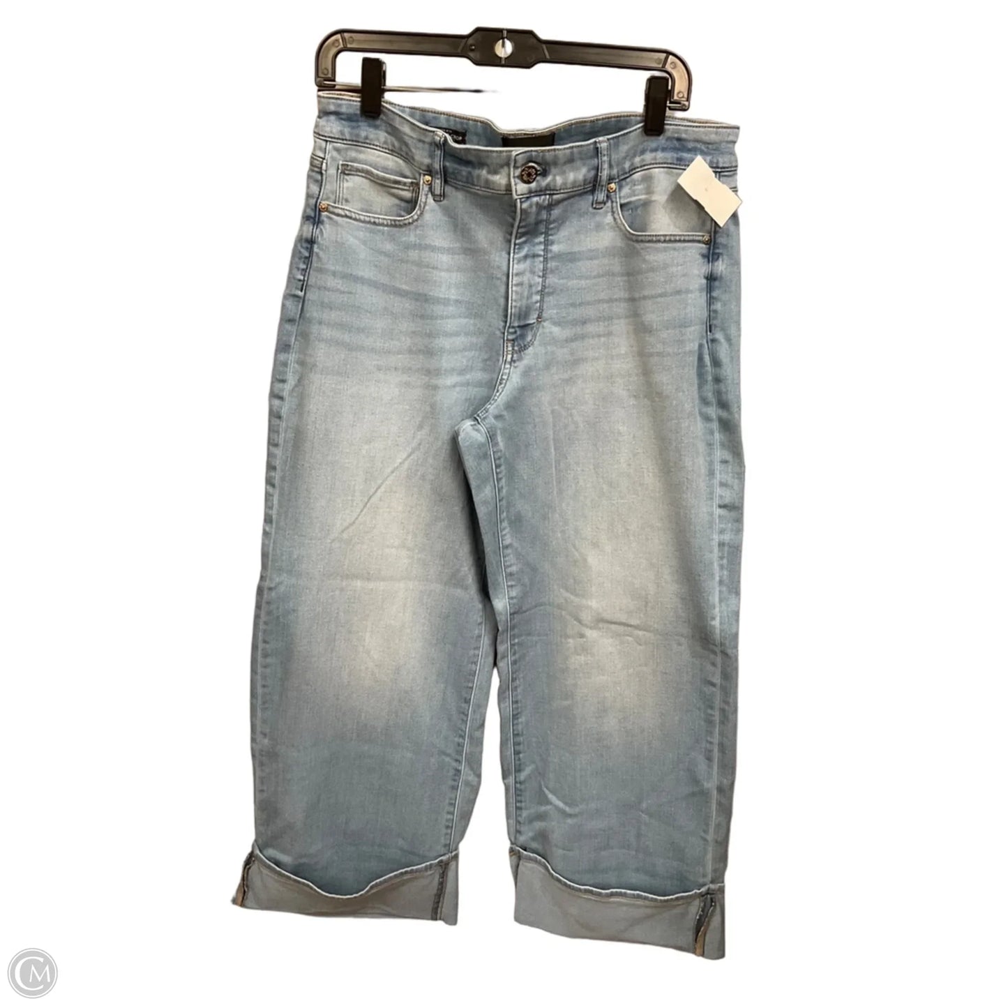 Jeans Cropped By White House Black Market In Blue Denim, Size: 12