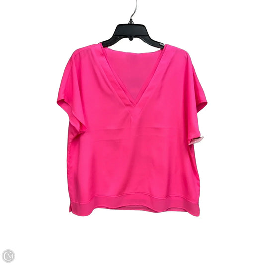 Top Short Sleeve By Dkny In Pink, Size: Xl