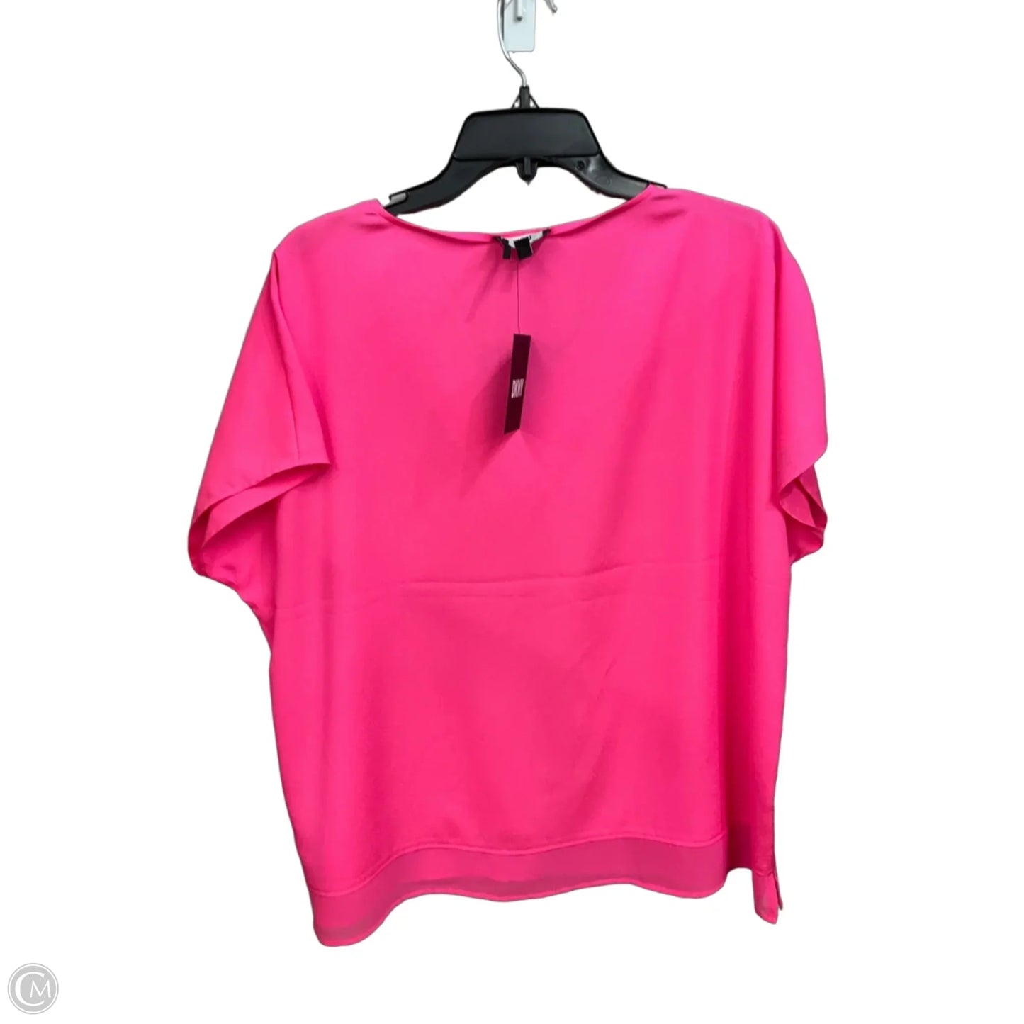Top Short Sleeve By Dkny In Pink, Size: Xl