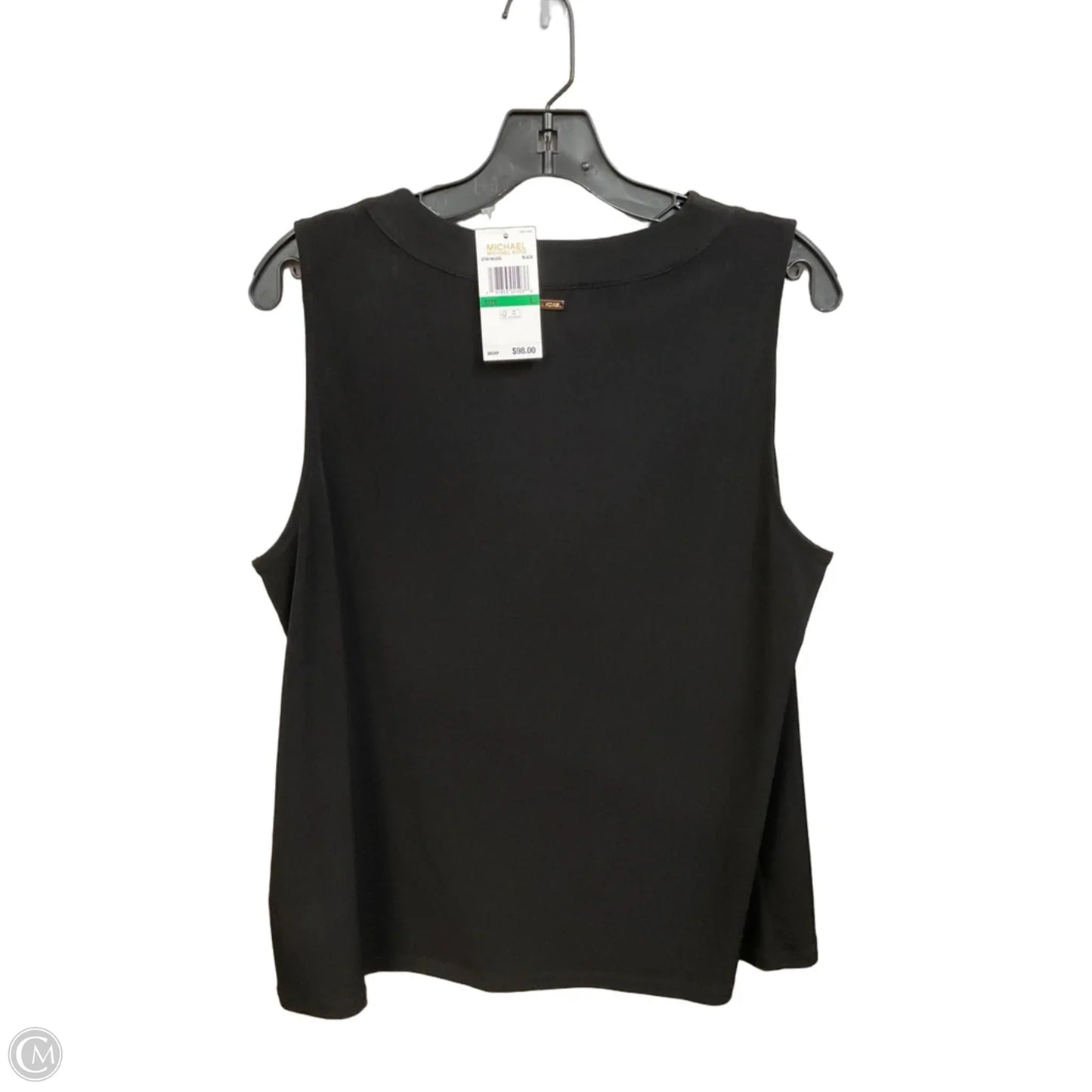 Top Sleeveless By Michael By Michael Kors In Black & Gold, Size: L
