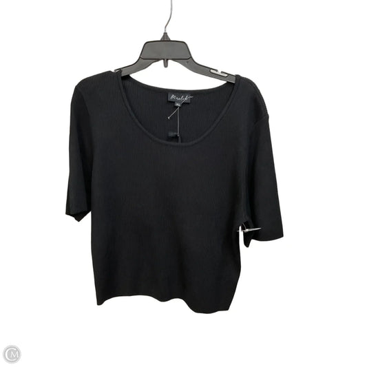 Top Short Sleeve By Marled In Black, Size: Xl