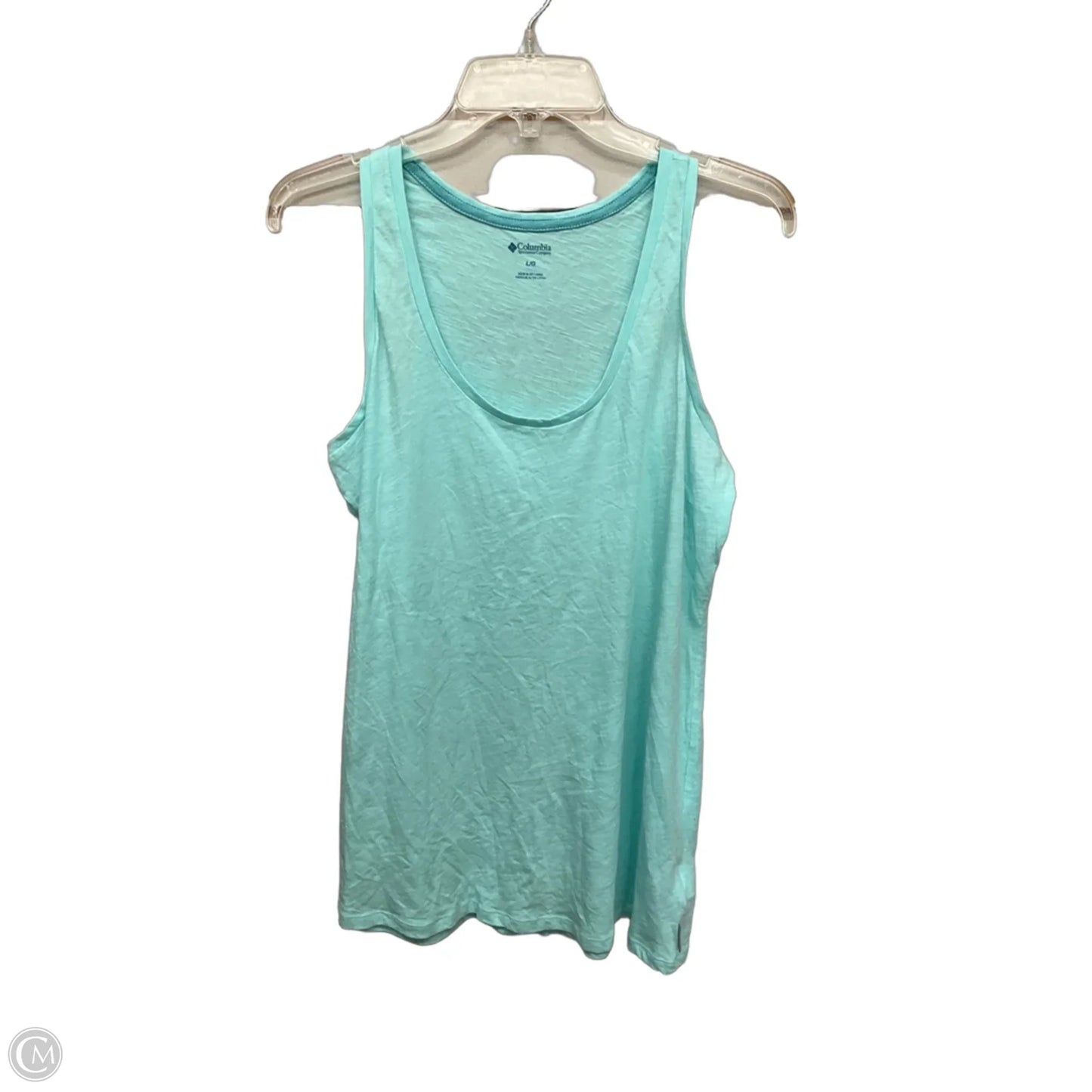 Athletic Tank Top By Columbia In Aqua, Size: L