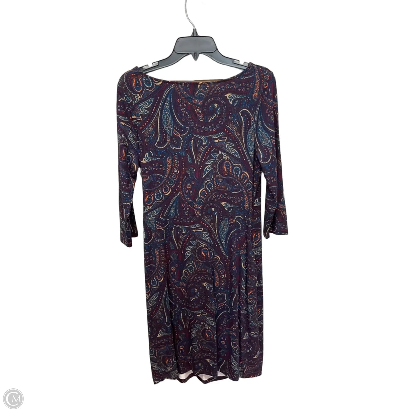 Dress Casual Midi By Talbots In Paisley Print, Size: L