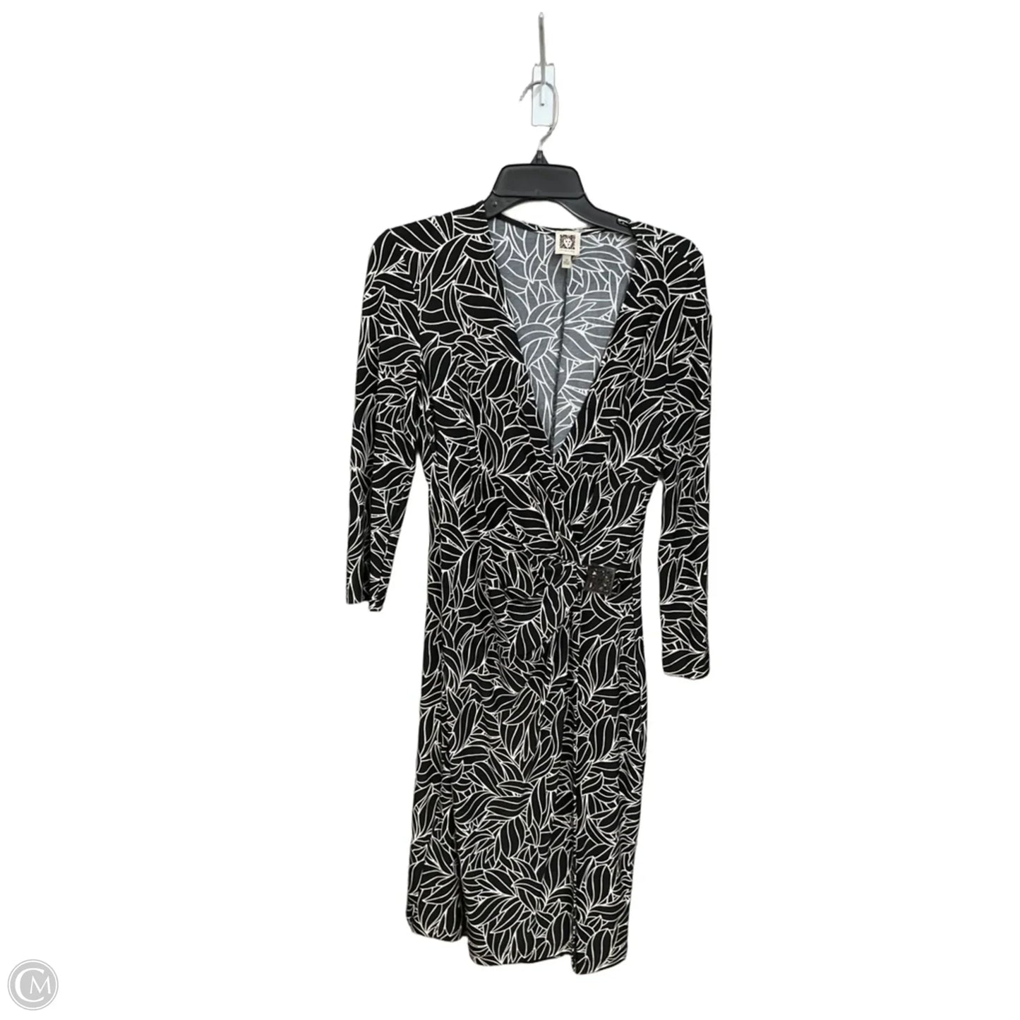 Dress Casual Short By Anne Klein In Black & White, Size: M