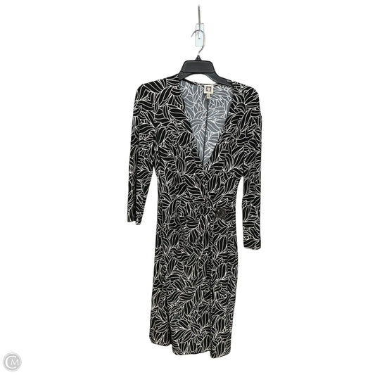 Dress Casual Short By Anne Klein In Black & White, Size: M