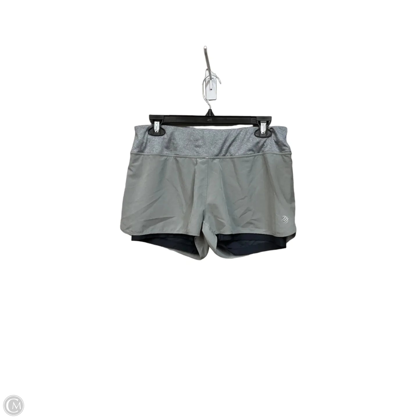 Athletic Shorts By Mpg In Green & Grey, Size: M