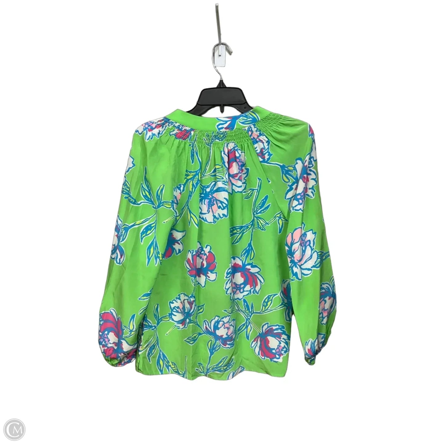 Top LS Designer By Lilly Pulitzer In Floral Print, Size: S