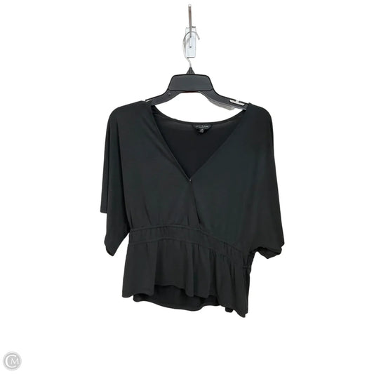 Top Short Sleeve By Lucky Brand In Black, Size: L