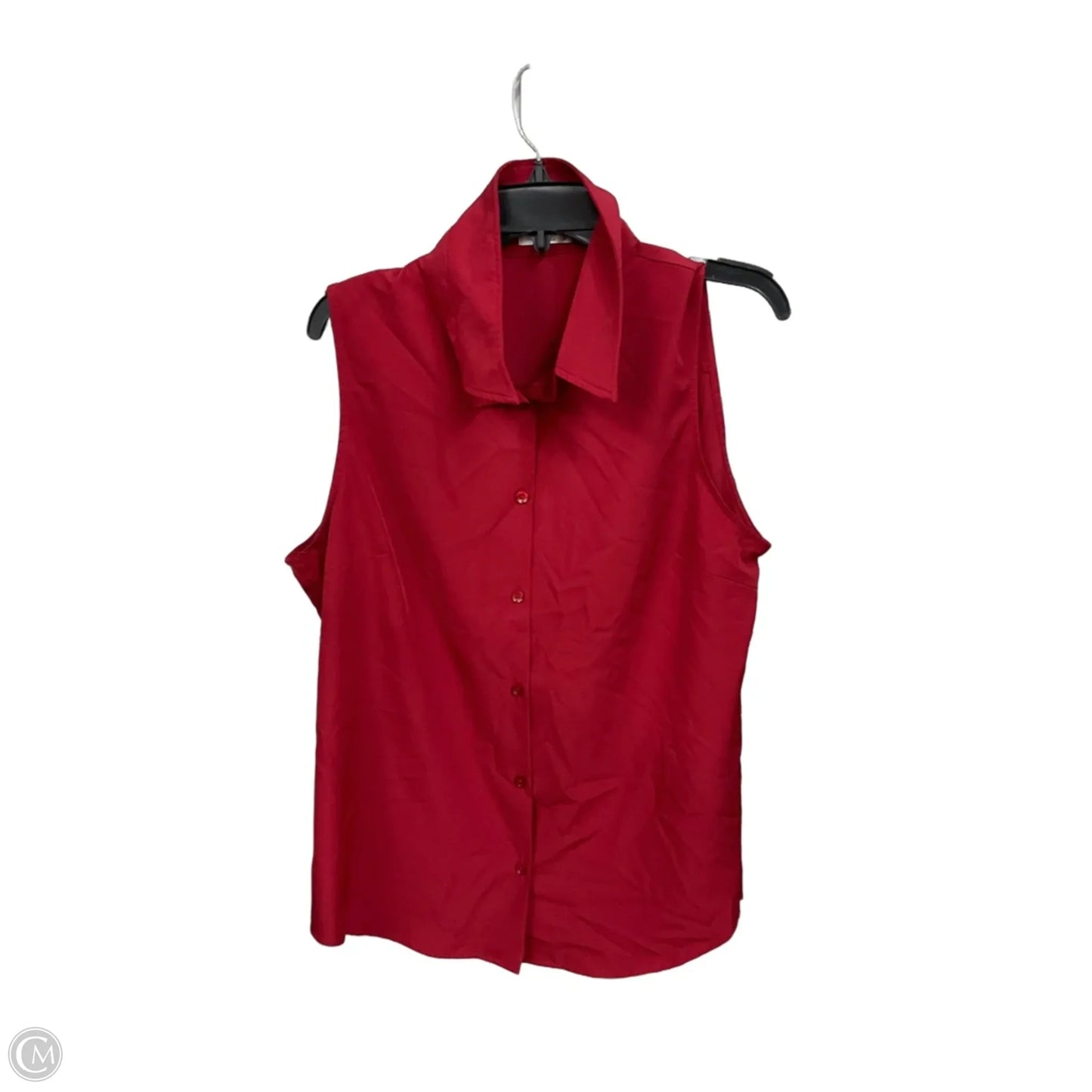 Blouse Sleeveless By Zeagoo In Maroon, Size: Xl